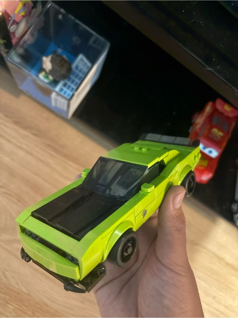 LEGO Speed Champions Lime Green Dodge Challenger SRT Hellcat